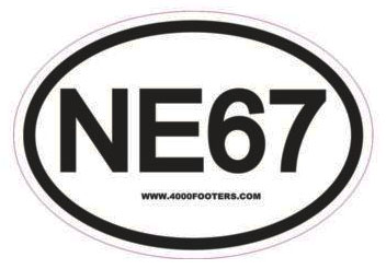NE67 Oval hiking sticker